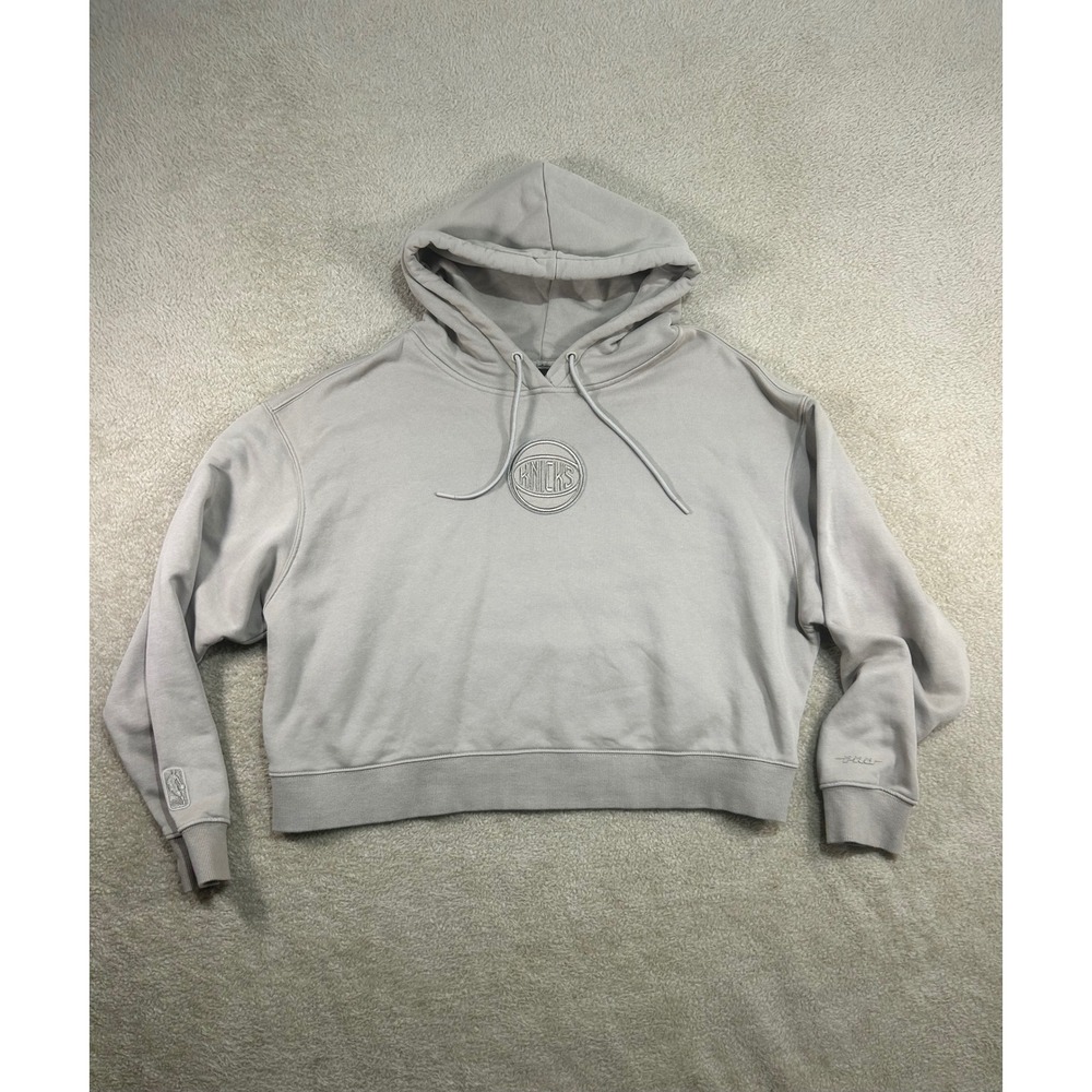 Pro‎ Standard New York Knicks Cropped Hoodie Luxury Athletic Collection XL Cream